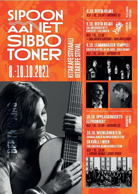 Sibbo toner -festivalens poster. 
