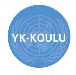 YK-koulun logo.