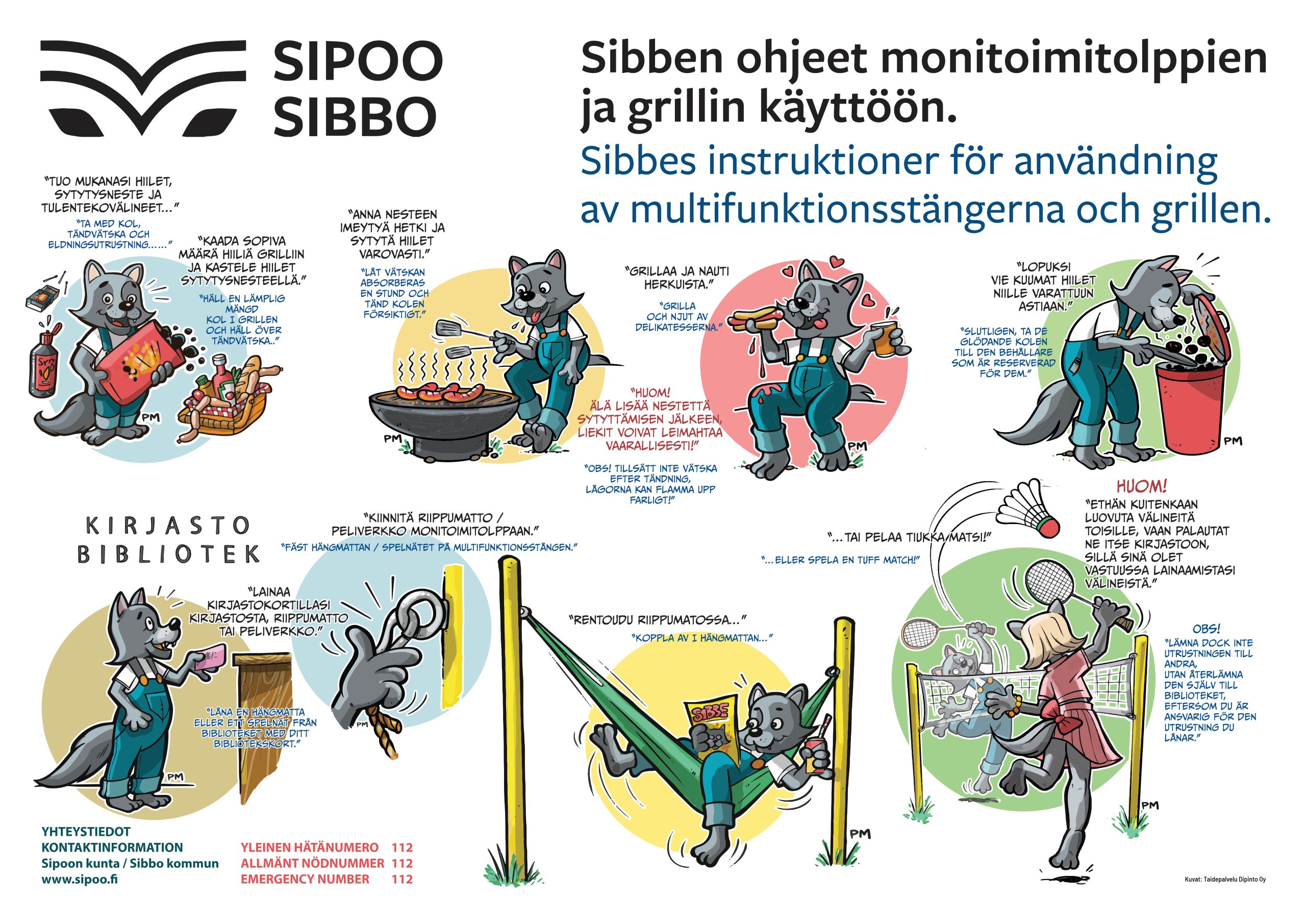 Ohjejuliste grillin käyttöön.